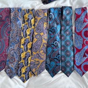 Lot of 7 Ermenegildo Zegna Neck Ties